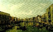 Canaletto vy over canal grande i venedig Sweden oil painting artist